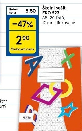 Školní sešit A5