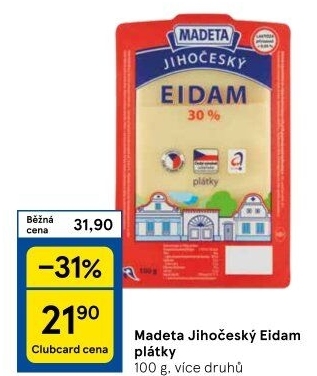 Sýr Eidam Jihočeský Madeta