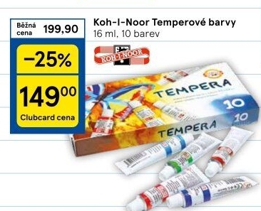 Temperové barvy KOH-I-NOOR