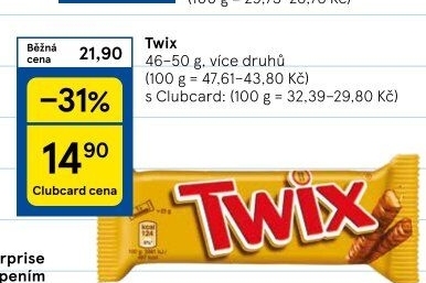 Tyčinka Twix