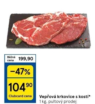 Vepřová krkovice s kostí