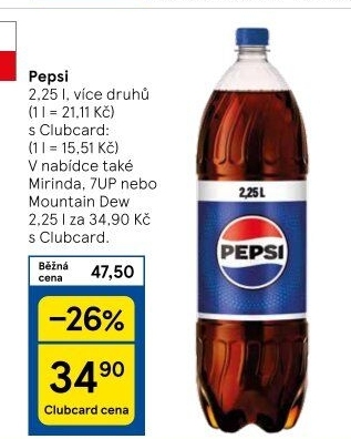 Limonáda Pepsi
