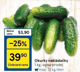 Okurky nakládačky