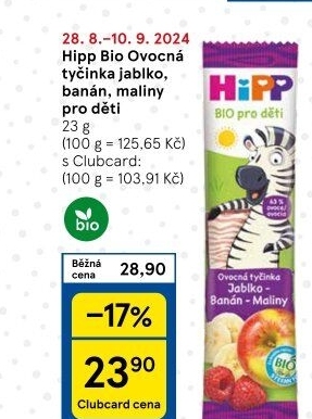 Ovocná tyčinka pro děti Bio HiPP