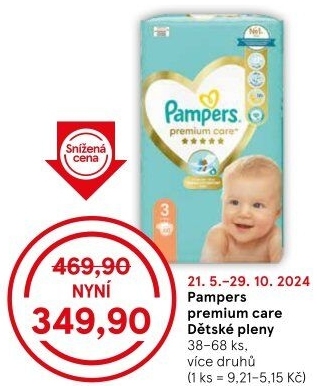 Pleny dětské Pampers Premium Care