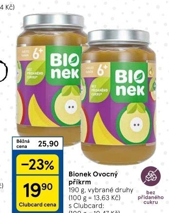 Přesnídávka ovocná Bionek