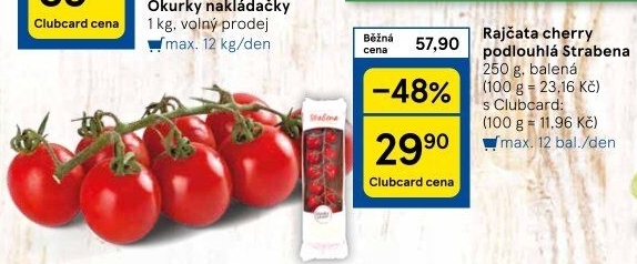 Rajčata cherry keříková Čerstvě utrženo