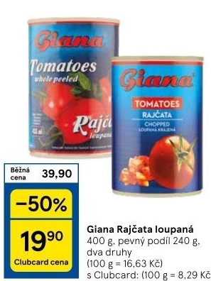 Rajčata loupaná Giana