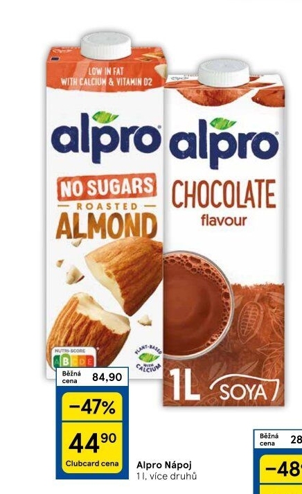 Rostlinné nápoje Alpro