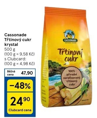 Třtinový cukr Cassonade