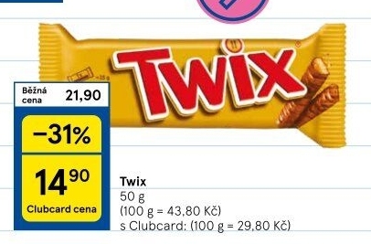 Tyčinka Twix