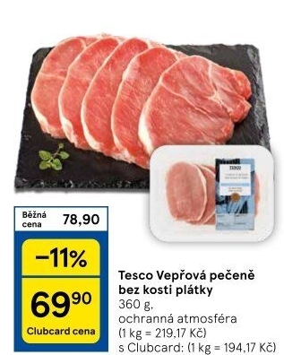 Vepřová pečeně bez kosti Tesco