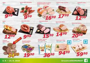 akční leták ESO MARKET 4.9.2024-15.9.2024