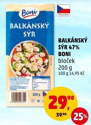 Balkánský sýr Boni