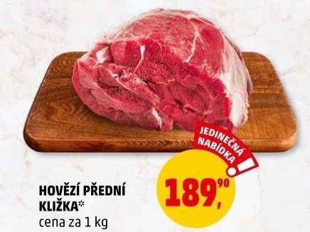 Hovězí přední bez kosti - kližka