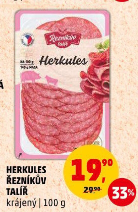 Salám Herkules Řezníkův talíř