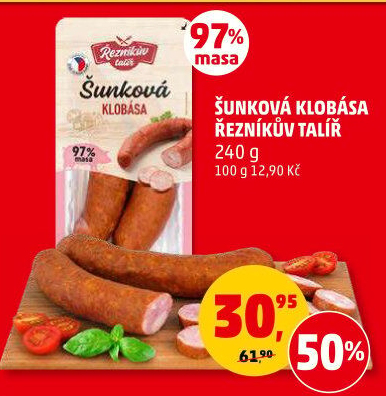 Šunková klobása Řezníkův talíř