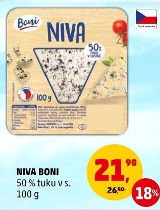 Sýr Niva 50% Boni