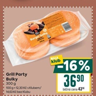 Bulky na hamburger Grill Party