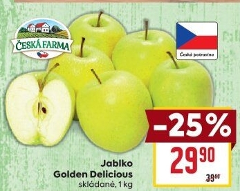 Jablka Golden Delicious Česká Farma