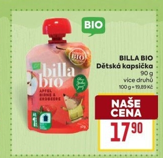 Kapsička ovocná Bio Billa