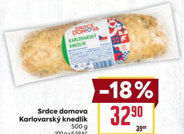 Knedlík karlovarský Srdce Domova