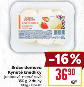 Knedlíky kynuté Srdce Domova
