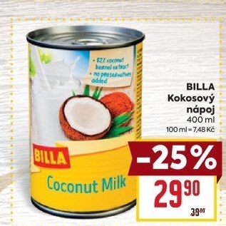 Kokosové mléko Billa