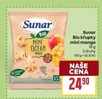 Křupky bio Sunar