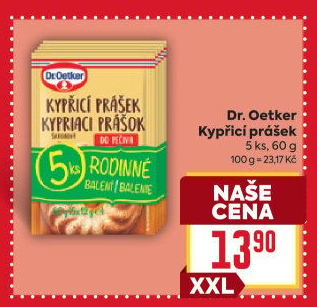 Kypřicí prášek Dr. Oetker