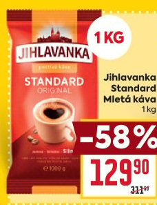 Mletá káva Standard Jihlavanka
