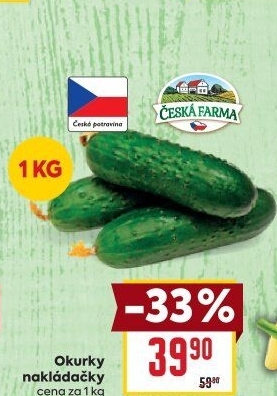 Okurky nakládačky Česká farma