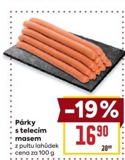 Párky s telecím masem