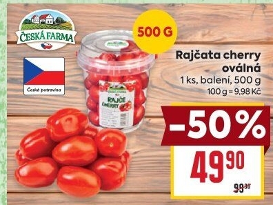 Rajčata cherry Česká farma