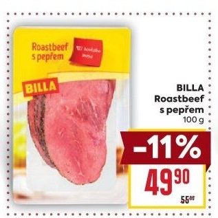 Roastbeef s pepřem Billa