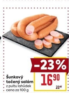 Salám šunkový točený