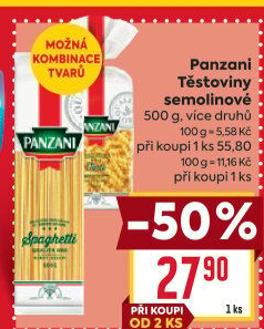 Těstoviny Panzani