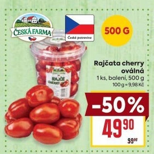 Rajčata cherry Česká farma