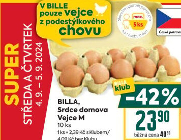 Vejce z podestýlky M Srdce Domova