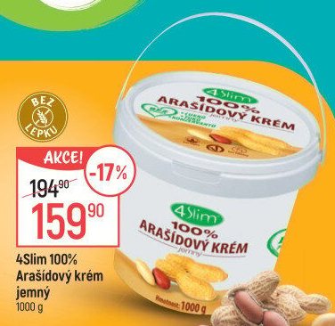 Arašídový krém 4Slim