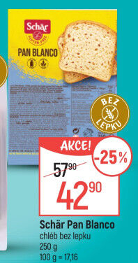Chléb bez lepku Pan Blanco Schär