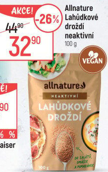 Droždí lahůdkové Allnature