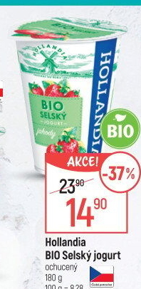Ochucený jogurt selský bio Hollandia