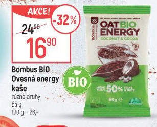 Ovesná energy kaše bio Bombus