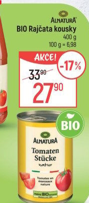 Rajčata kousky bio Alnatura