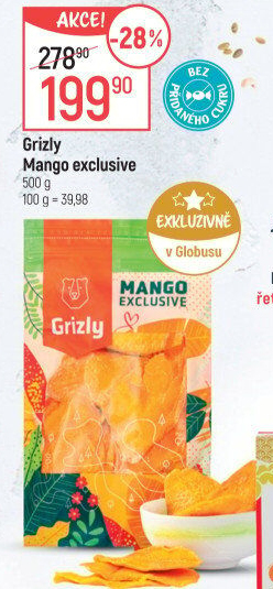 Sušené mango exclusive Grizly