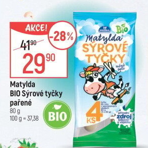 Sýrové tyčky bio Matylda Milko