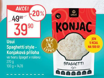 Těstoviny v nálevu Konjac Usui