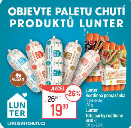 Tofu párky Lunter