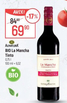 Vino La Mancha Tinto bio Alnatura